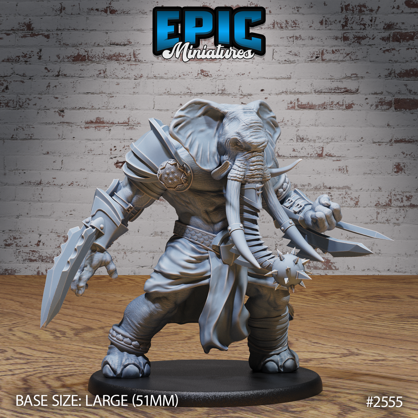Elephant Folk Barbarian by Epic Miniatures
