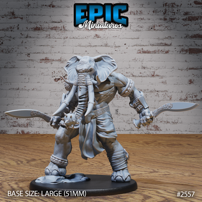 Elephant Folk Barbarian by Epic Miniatures