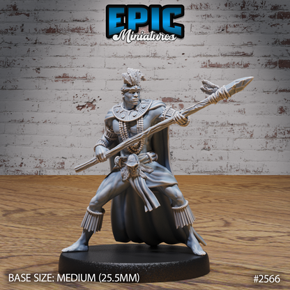 Spear Warrior and Rhino by Epic Miniatures