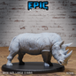 Spear Warrior and Rhino by Epic Miniatures