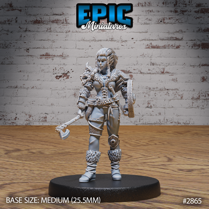 Viking Shield Maiden Lathgertha by Epic Miniatures