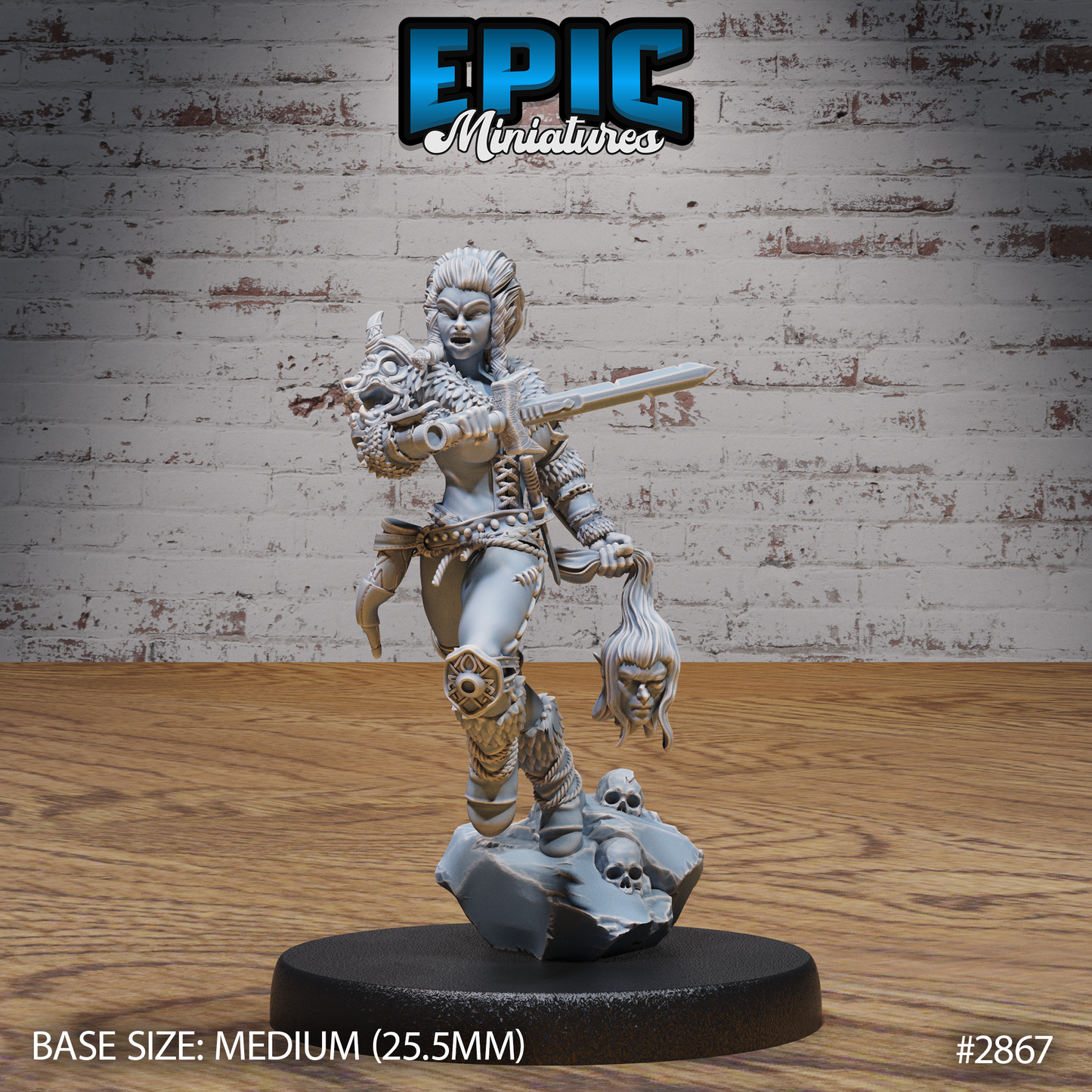 Viking Shield Maiden Lathgertha by Epic Miniatures