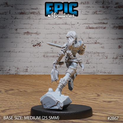 Viking Shield Maiden Lathgertha by Epic Miniatures
