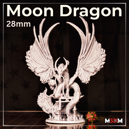 Moon Dragon miniature by M3DM