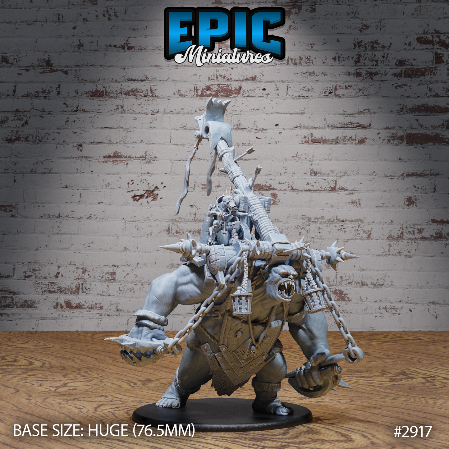 Goblin throwing troll by Epic Miniatures