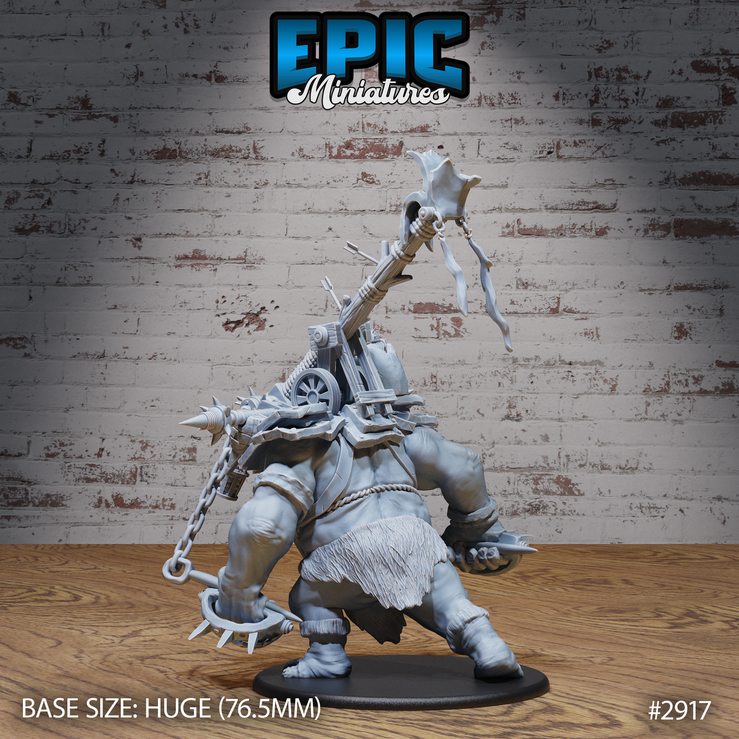 Goblin throwing troll by Epic Miniatures