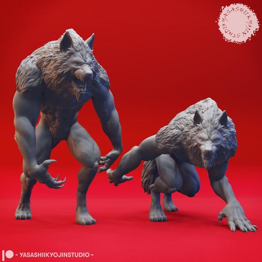 Werewolf miniature by Yasashii Kyojin Studio