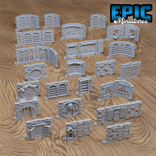 Library Terrain Walls by Epic Miniatures