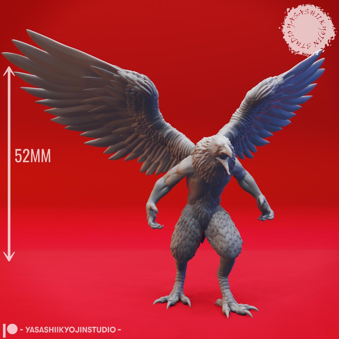 Wereraven miniature by Yasashii Kyojin Studio