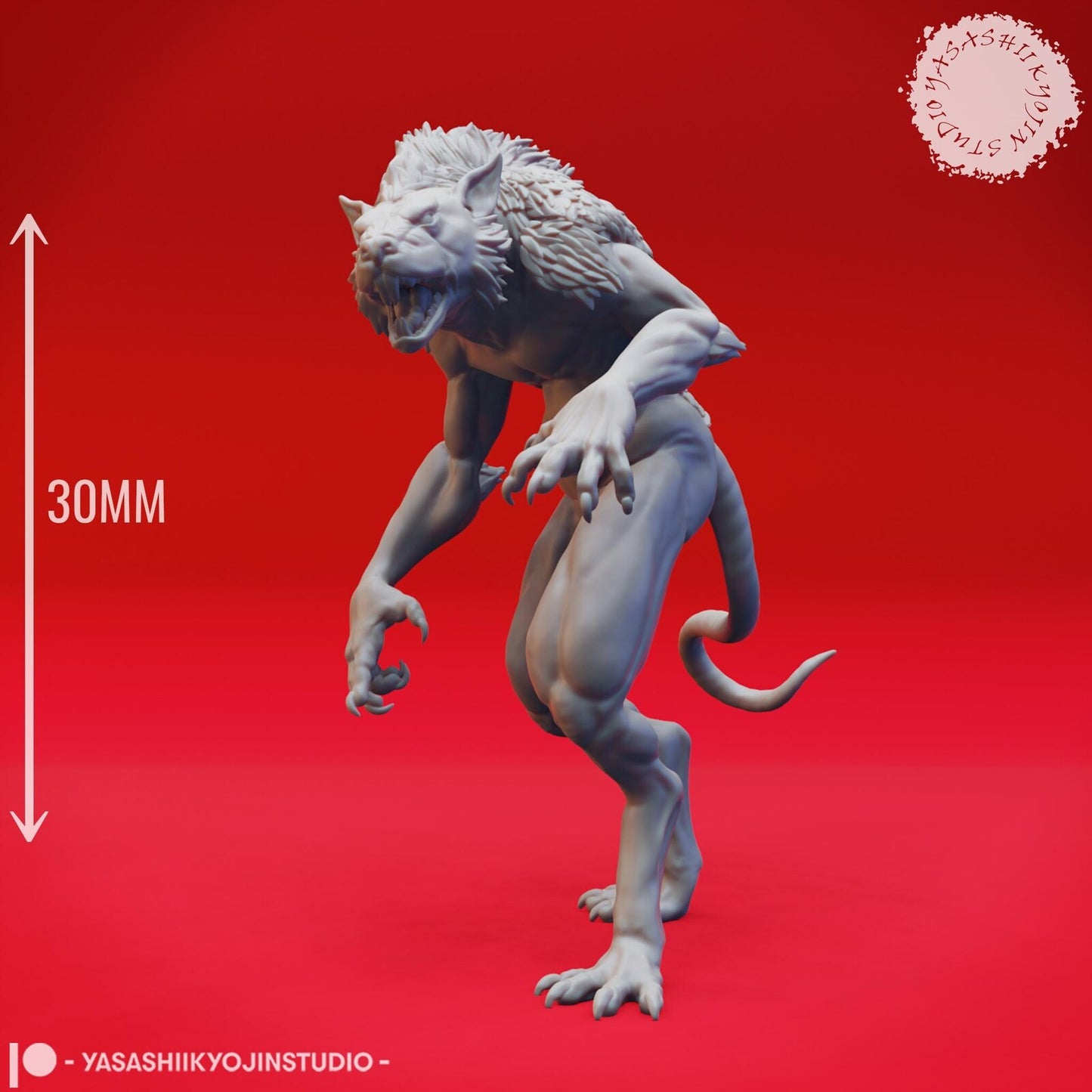 Wererat miniature by Yasashii Kyojin Studio