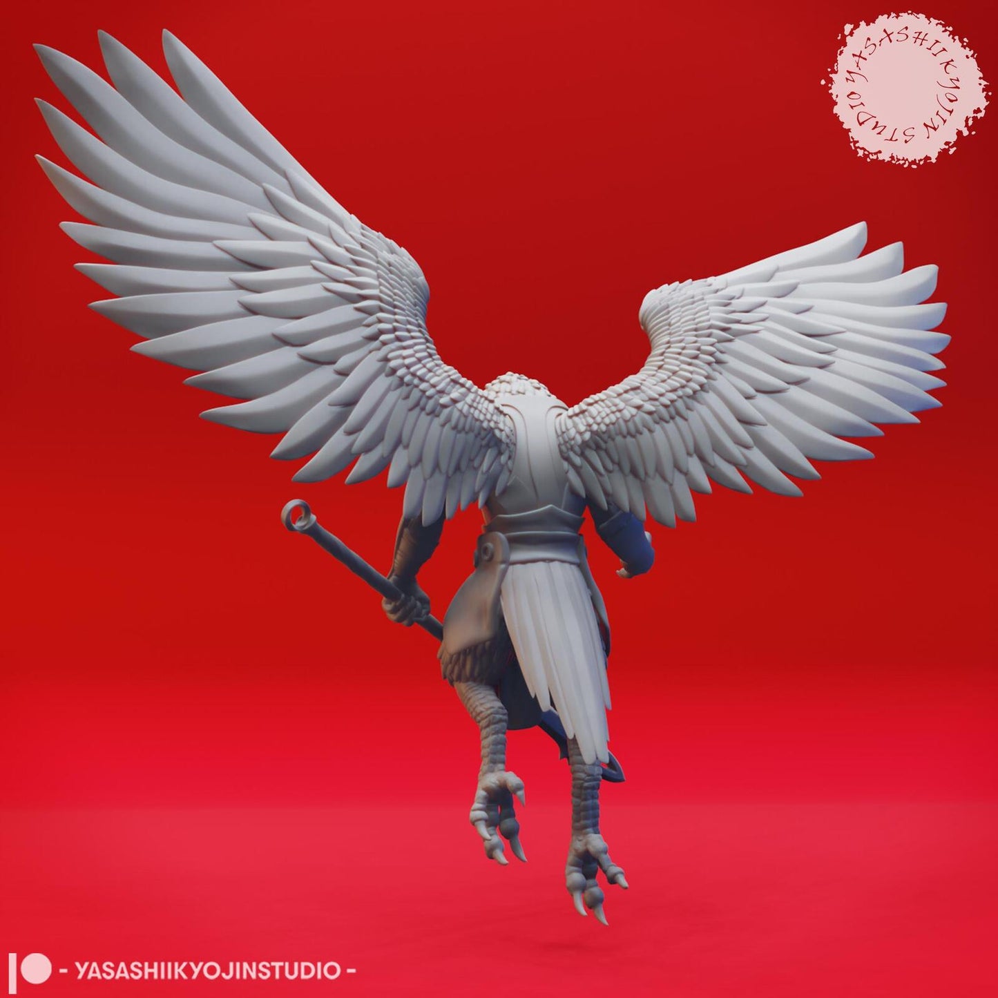 Wereraven miniature by Yasashii Kyojin Studio