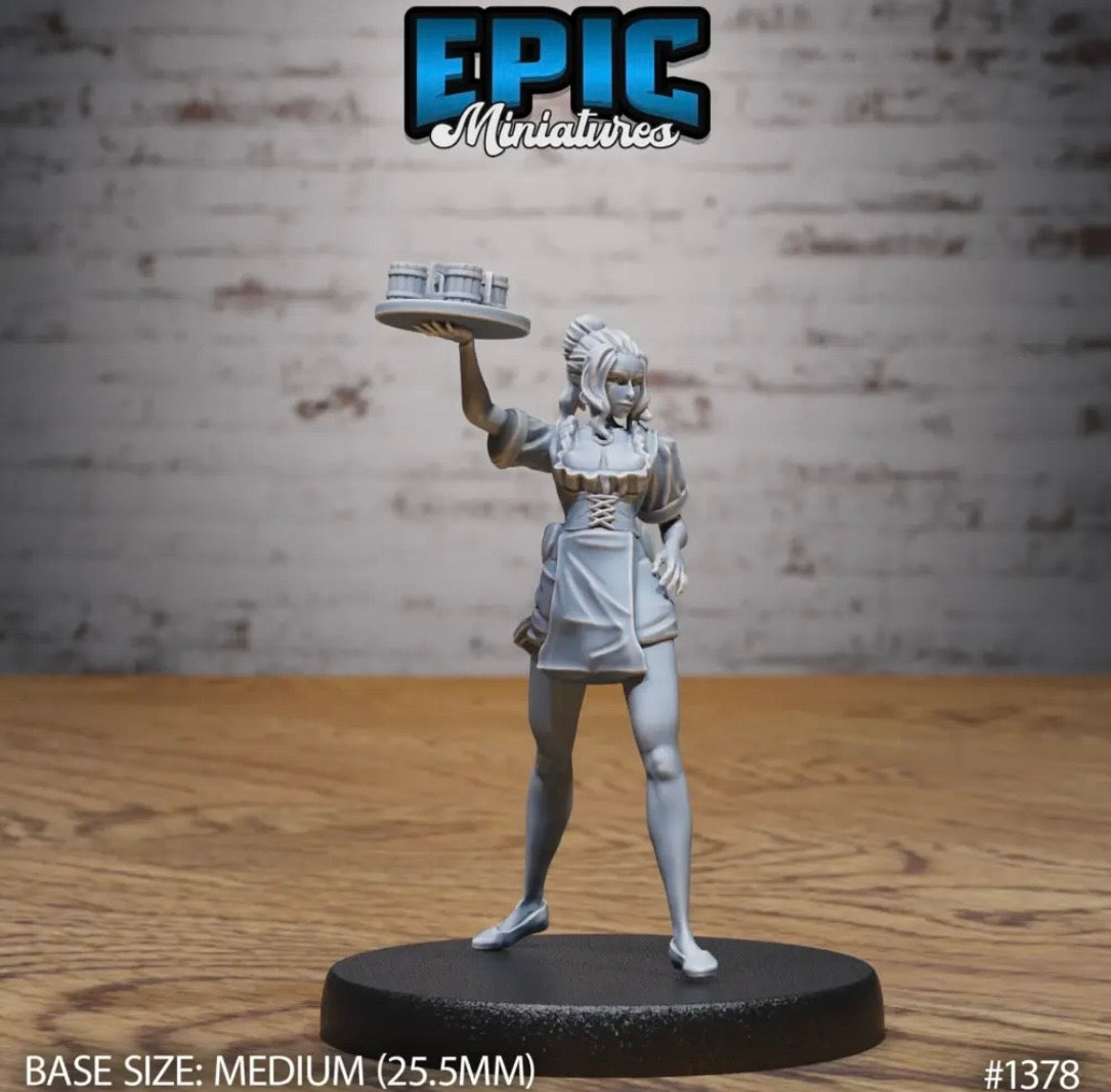 Tavern Waitress by Epic Miniatures