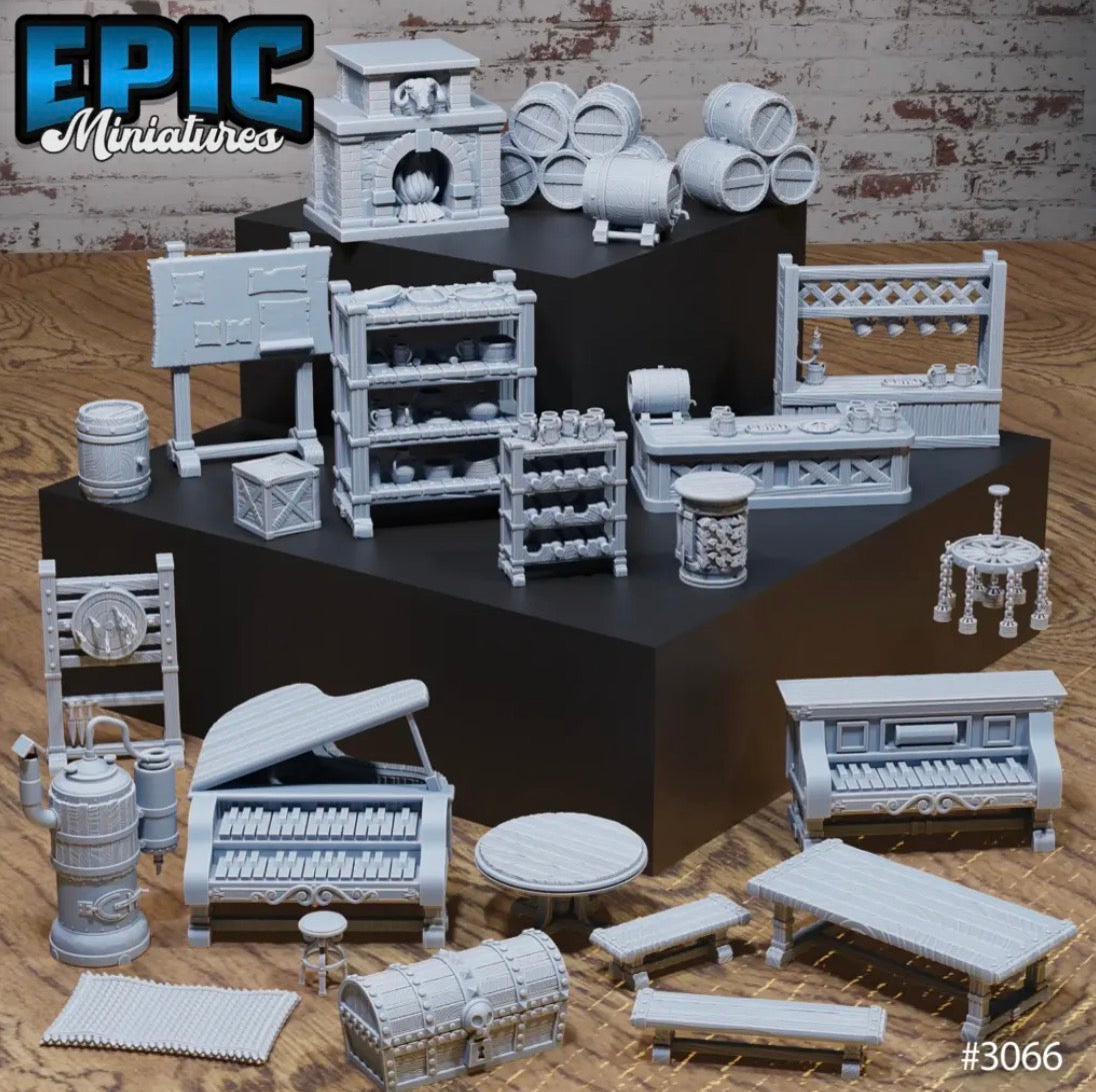 Tavern Equipment Scatter by Epic Miniatures