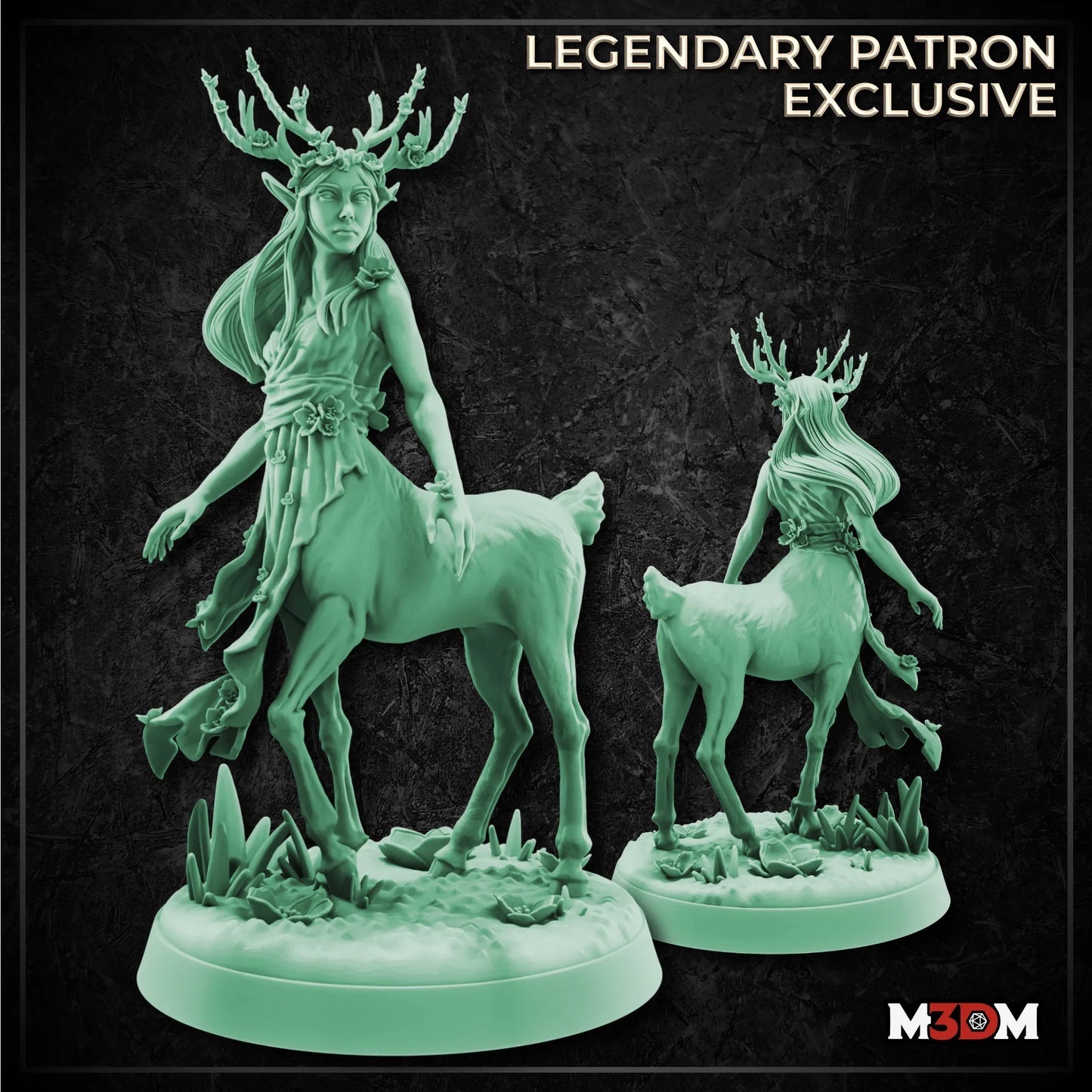 Cherry Blossom Druid Centaur Miniature by M3DM
