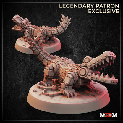 Crocodile Construct miniature by M3DM