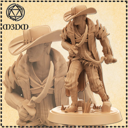 Dark Elf Hunter Miniature by M3DM