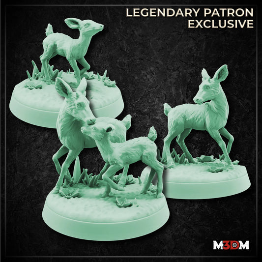 Deer Miniature by M3DM