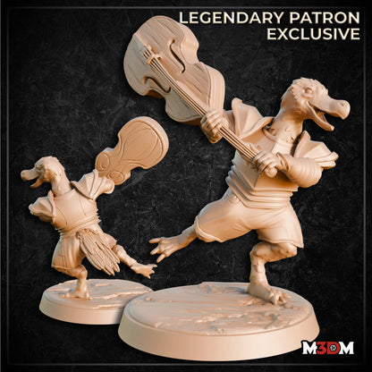 Dodo Birdfolk Paladin Bard Miniature by M3DM