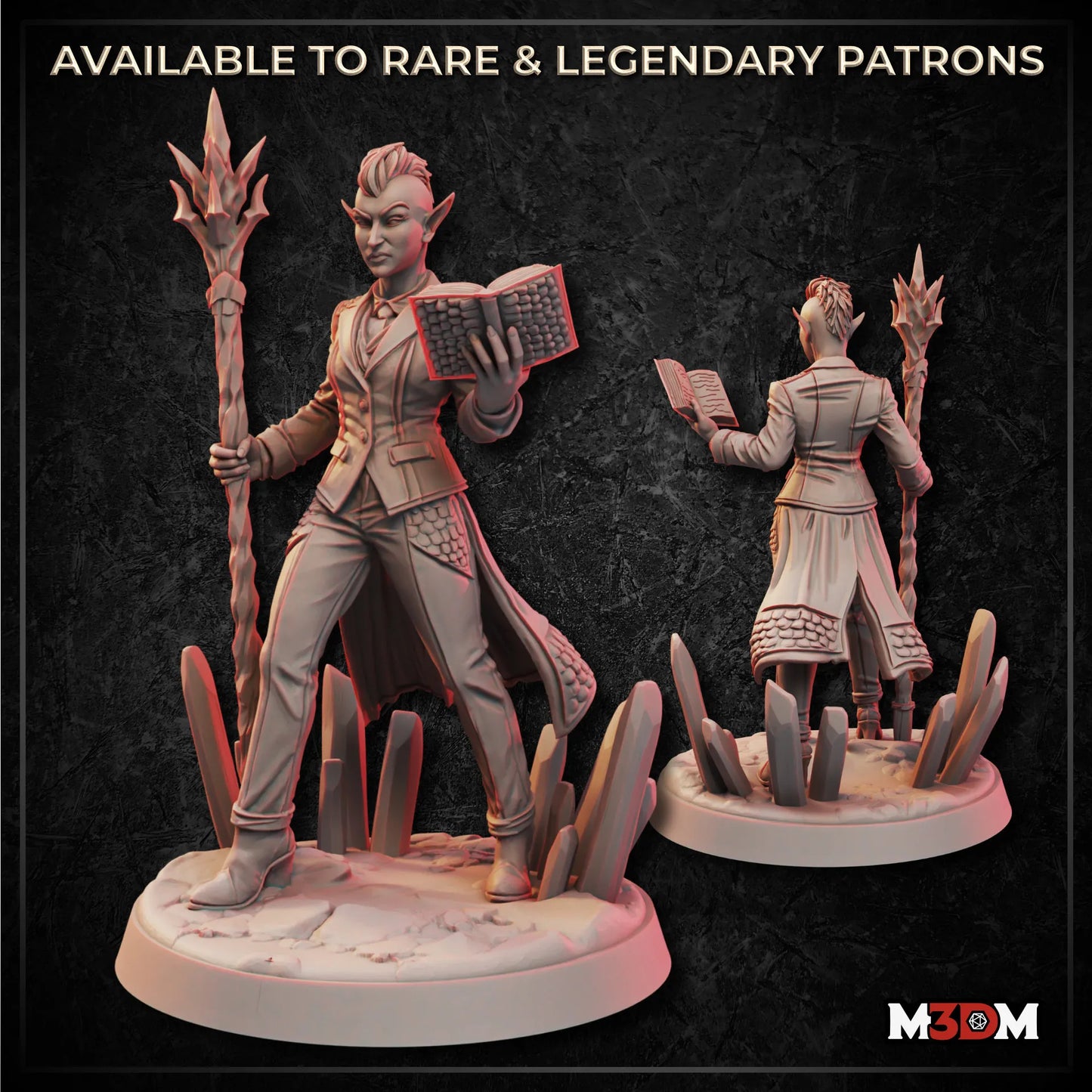 Drow Sorceress Miniature by M3DM