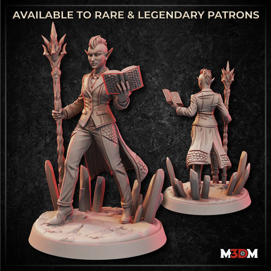 Drow Sorceress Miniature by M3DM