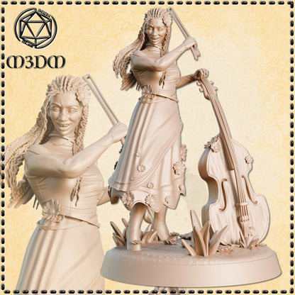 Earthborn Bard Miniature by M3DM