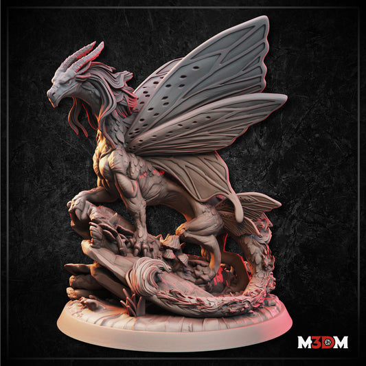 Eastern Fey Butterfly Dragon by M3DM