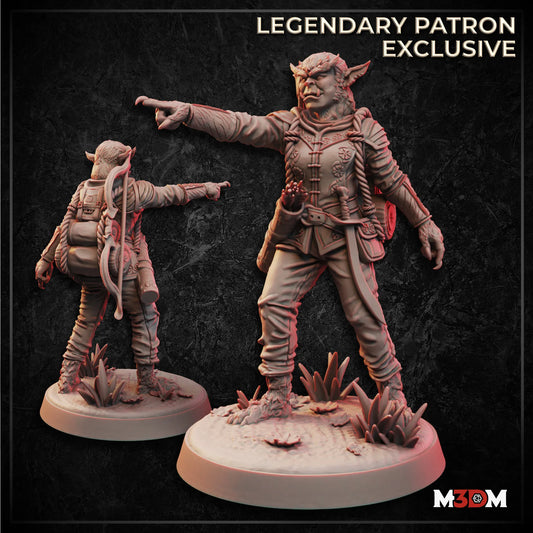 Female Bugbear Ranger miniature by M3DM