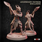 Female Dragonborn Barbarian Miniature by M3DM