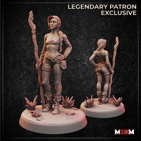 Female Human Fighter Miniature by M3DM