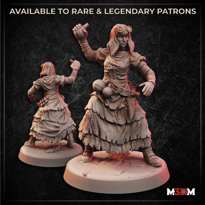 Female Plague Doctor miniature by M3DM