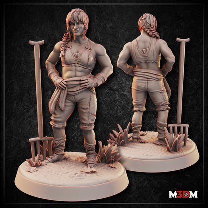 Female Farmer Fighter by M3DM