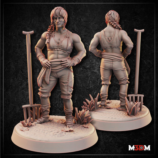 Female Farmer Fighter by M3DM