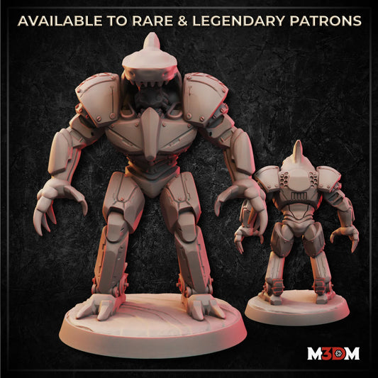 Fishfolk Artificer Mech Miniature by M3DM