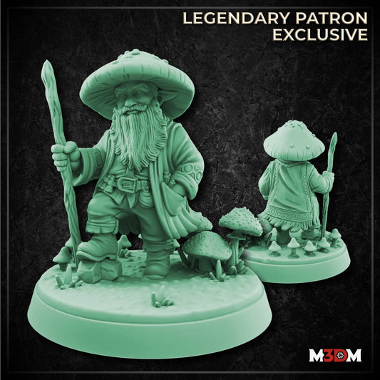 Forest Gnome Wizard Miniature by M3DM