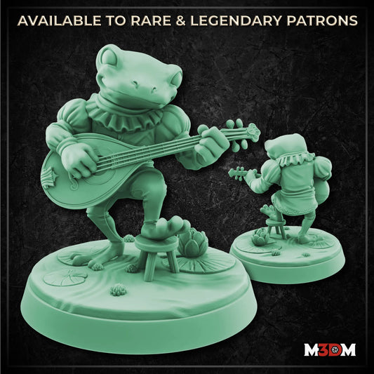 Frogfolk Bard Miniature by M3DM
