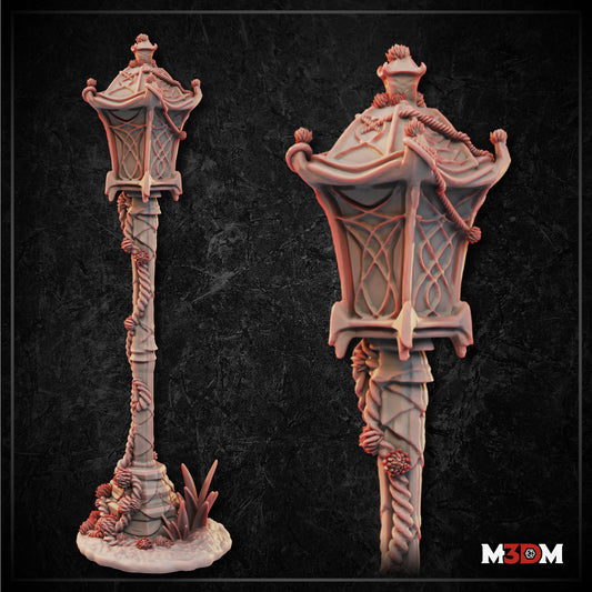 Gothic Garden Lamp Post by M3DM