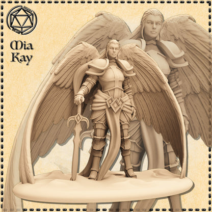 Holy Angelic Paladin miniature by M3DM