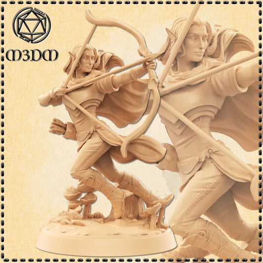 Human Archer Miniature by M3DM