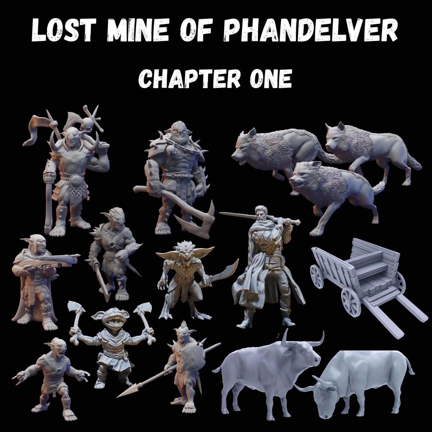 Lost Mine of Phandelver complete set 160 miniatures | 28mm | 32mm | DnD | Dungeons and Dragons