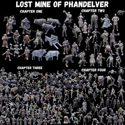 Lost Mine of Phandelver complete set 160 miniatures | 28mm | 32mm | DnD | Dungeons and Dragons
