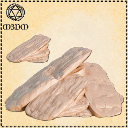 Layered Mountain Rock by M3DM