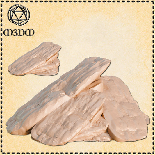 Layered Mountain Rock by M3DM