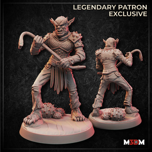 Male Bugbear Raider Miniature by M3DM