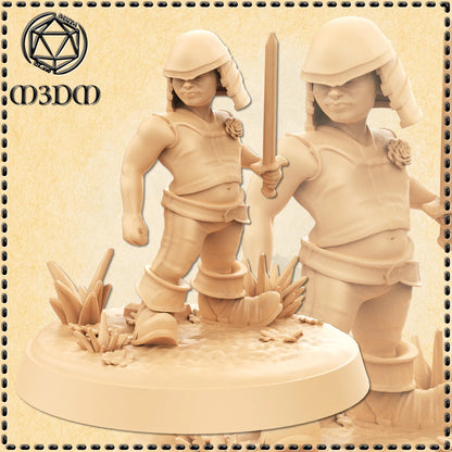 Dwarf Children Miniature by M3DM