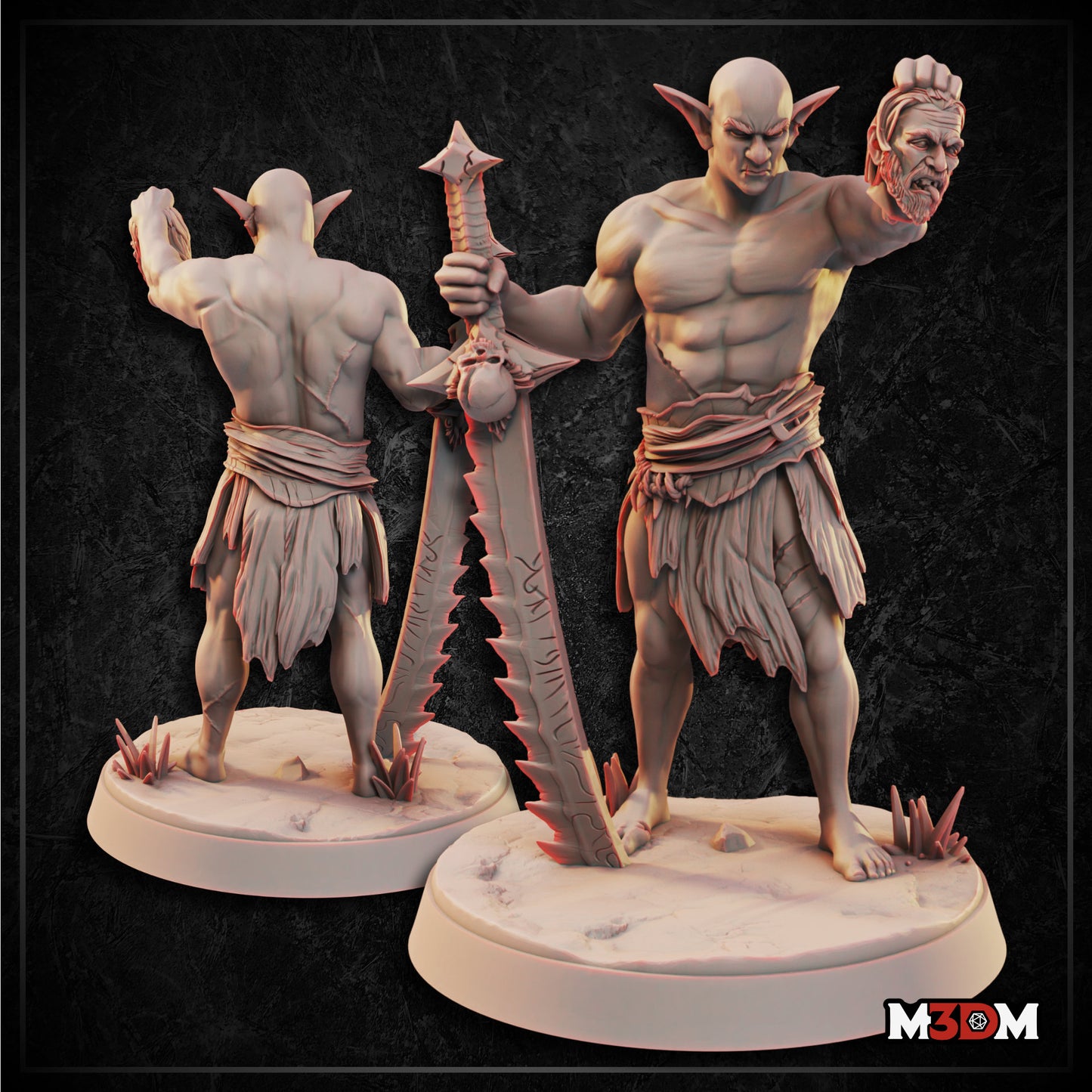 Male Hobgoblin Barbarian by M3DM