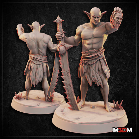 Male Hobgoblin Barbarian by M3DM