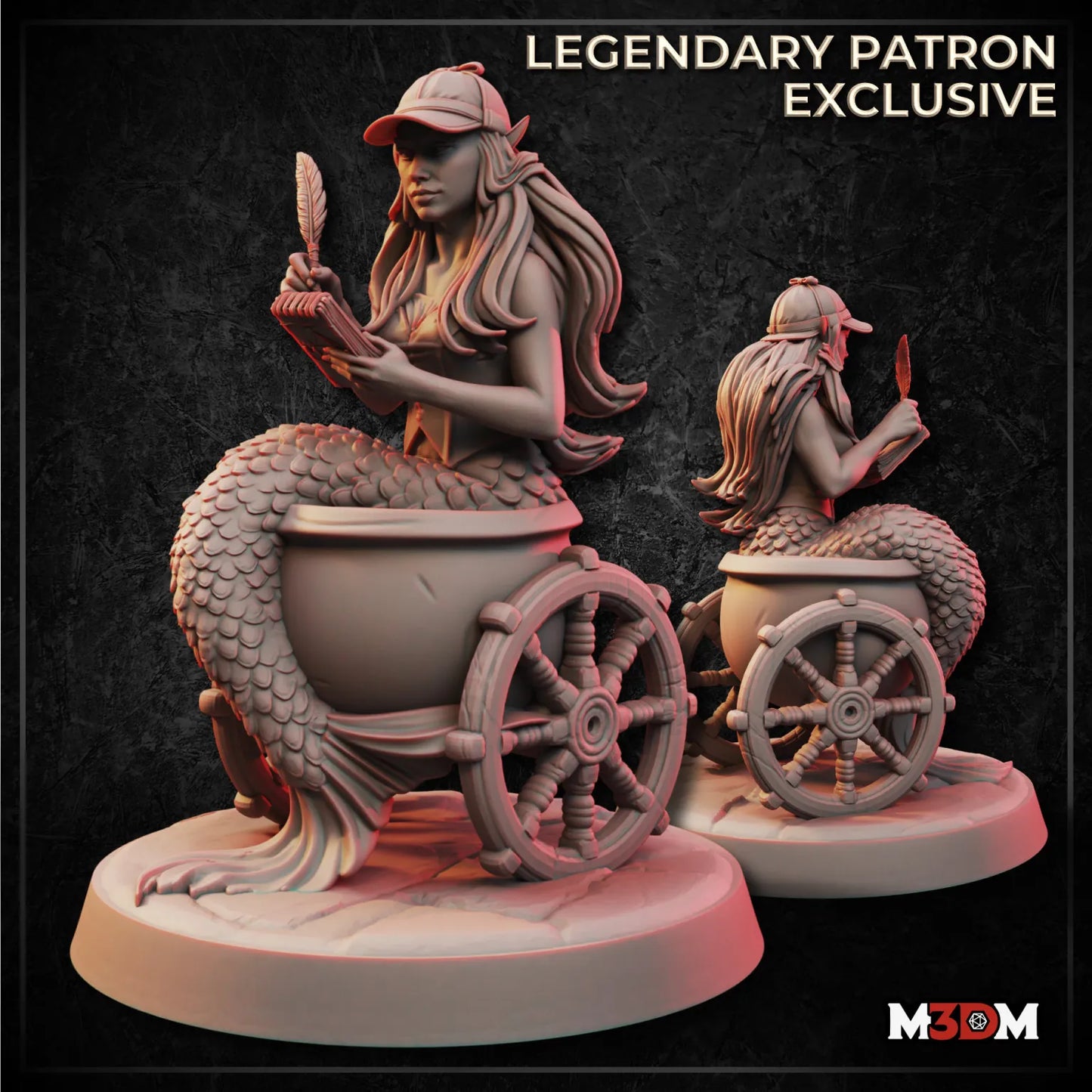 Mermaid Detective miniature by M3DM