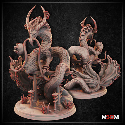 Moon Dragon miniature by M3DM