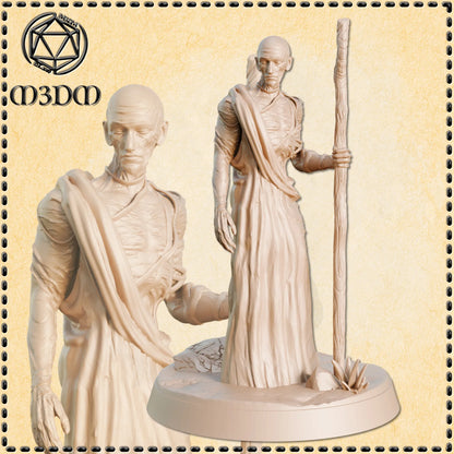 Mummy Monk Miniature by M3DM