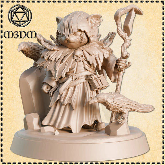 Necromancer Hamster Miniature by M3DM